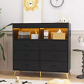 Commode de chambre avec 6 tiroirs, commode-table à langer pour bébé avec matelas à langer