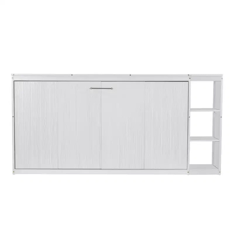 Lit escamotable mural de taille Twin avec étagères et rangement intégrés — conception robuste et peu encombrante ; aucun sommier requis.