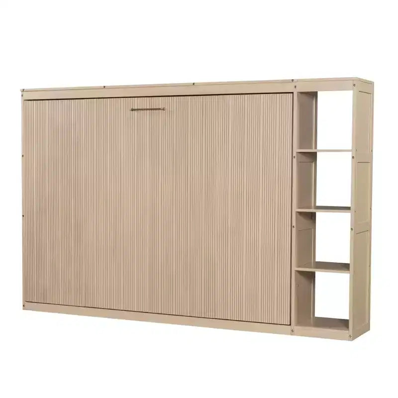 Lit escamotable mural de taille Twin avec étagères et rangement intégrés — conception robuste et peu encombrante ; aucun sommier requis.