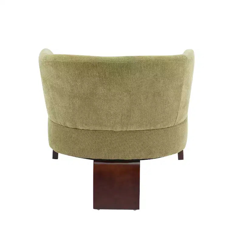 Chaise rembourrée moderne du milieu du siècle avec dossier incurvé