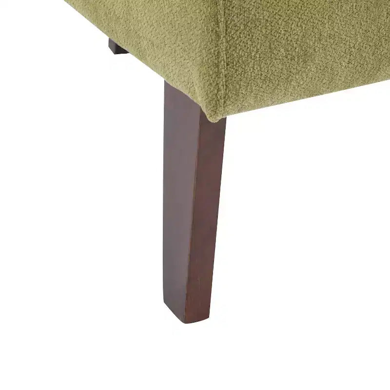 Chaise rembourrée moderne du milieu du siècle avec dossier incurvé