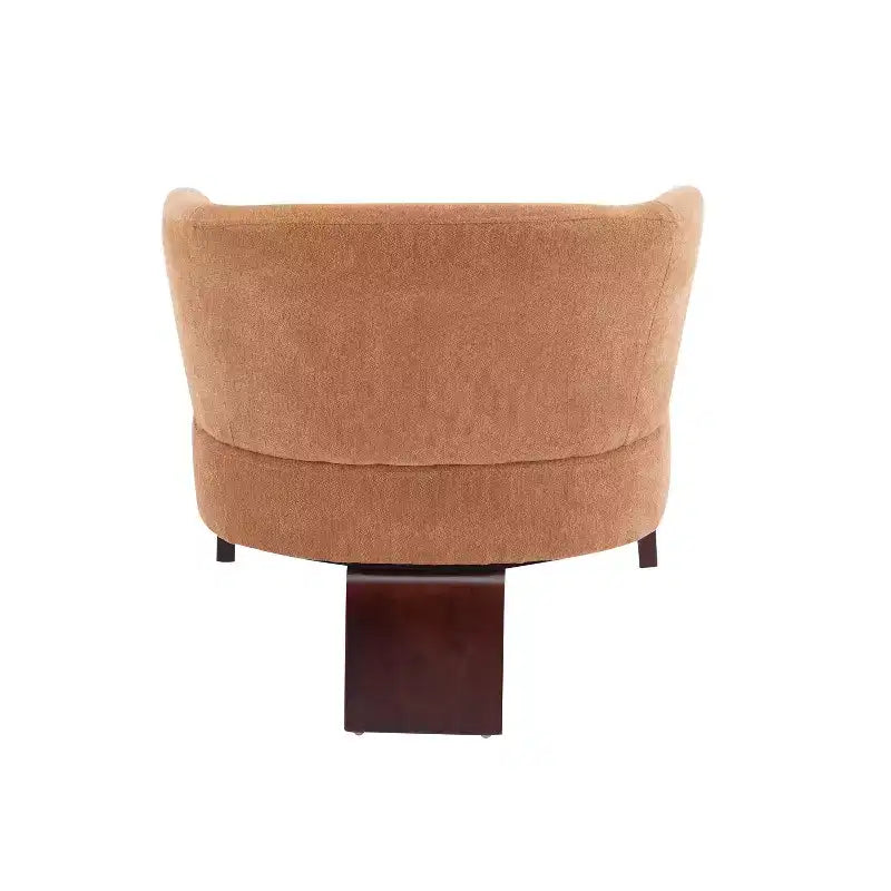Chaise rembourrée moderne du milieu du siècle avec dossier incurvé