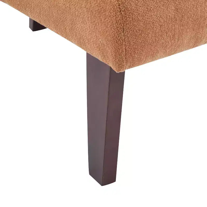 Chaise rembourrée moderne du milieu du siècle avec dossier incurvé