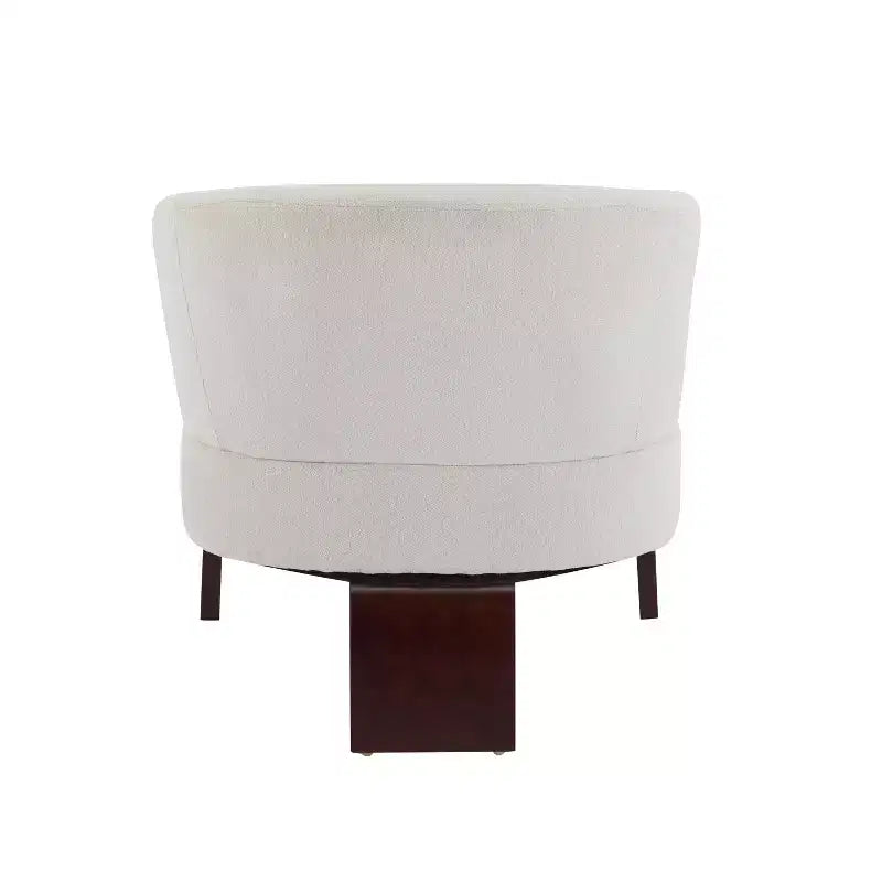 Gepolsterter Stuhl im Mid-Century-Modern-Stil mit geschwungener Rückenlehne