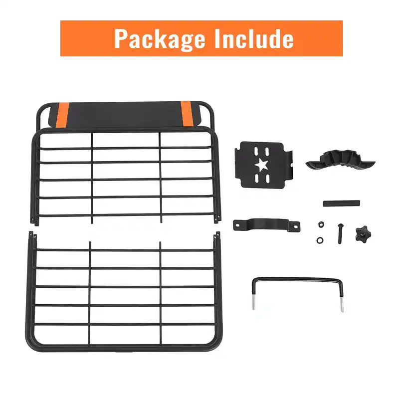 Portaequipajes de techo, cesta portaequipajes de acero para el techo del auto, soporte para equipaje para SUV y camionetas, capacidad de 200 lb.