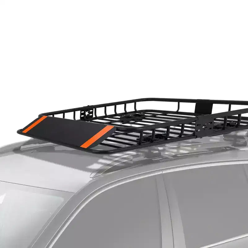 Portaequipajes de techo, cesta portaequipajes de acero para el techo del auto, soporte para equipaje para SUV y camionetas, capacidad de 200 lb.