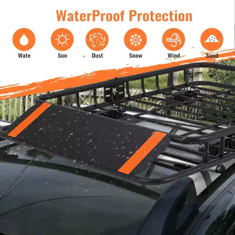 Portaequipajes de techo, cesta portaequipajes de acero para el techo del auto, soporte para equipaje para SUV y camionetas, capacidad de 200 lb.