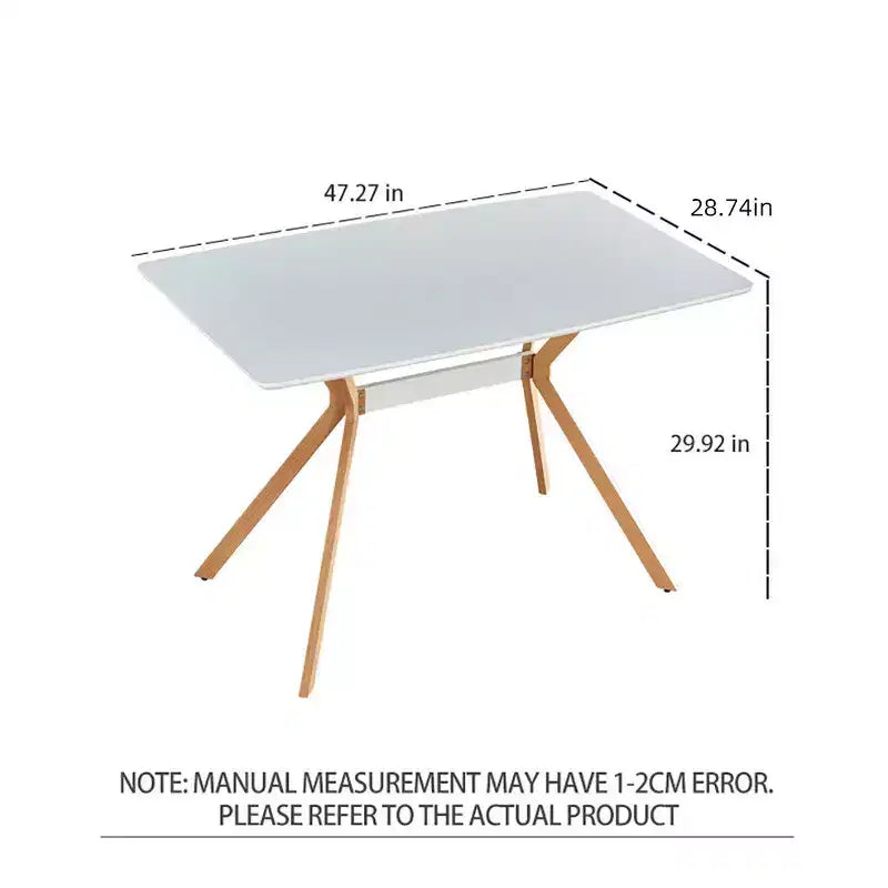 Escritorio moderno para computadora con superficie de MDF y patas metálicas, mesa de estudio y escritura para oficina en casa, escritorio contemporáneo para dormitorio o sala de estudio