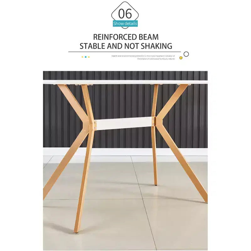 Escritorio moderno para computadora con superficie de MDF y patas metálicas, mesa de estudio y escritura para oficina en casa, escritorio contemporáneo para dormitorio o sala de estudio